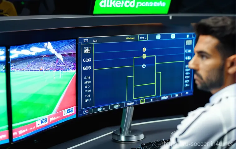 축구 오프사이드 규칙 설명 - **Prompt:** An illustrative, clear image depicting a scenario during a football match that demonstra...